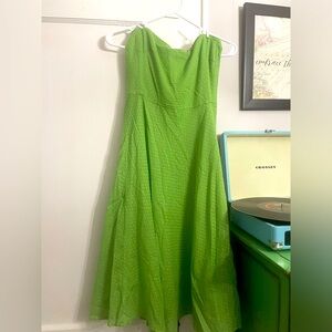 JCREW strapless Swiss dot dress